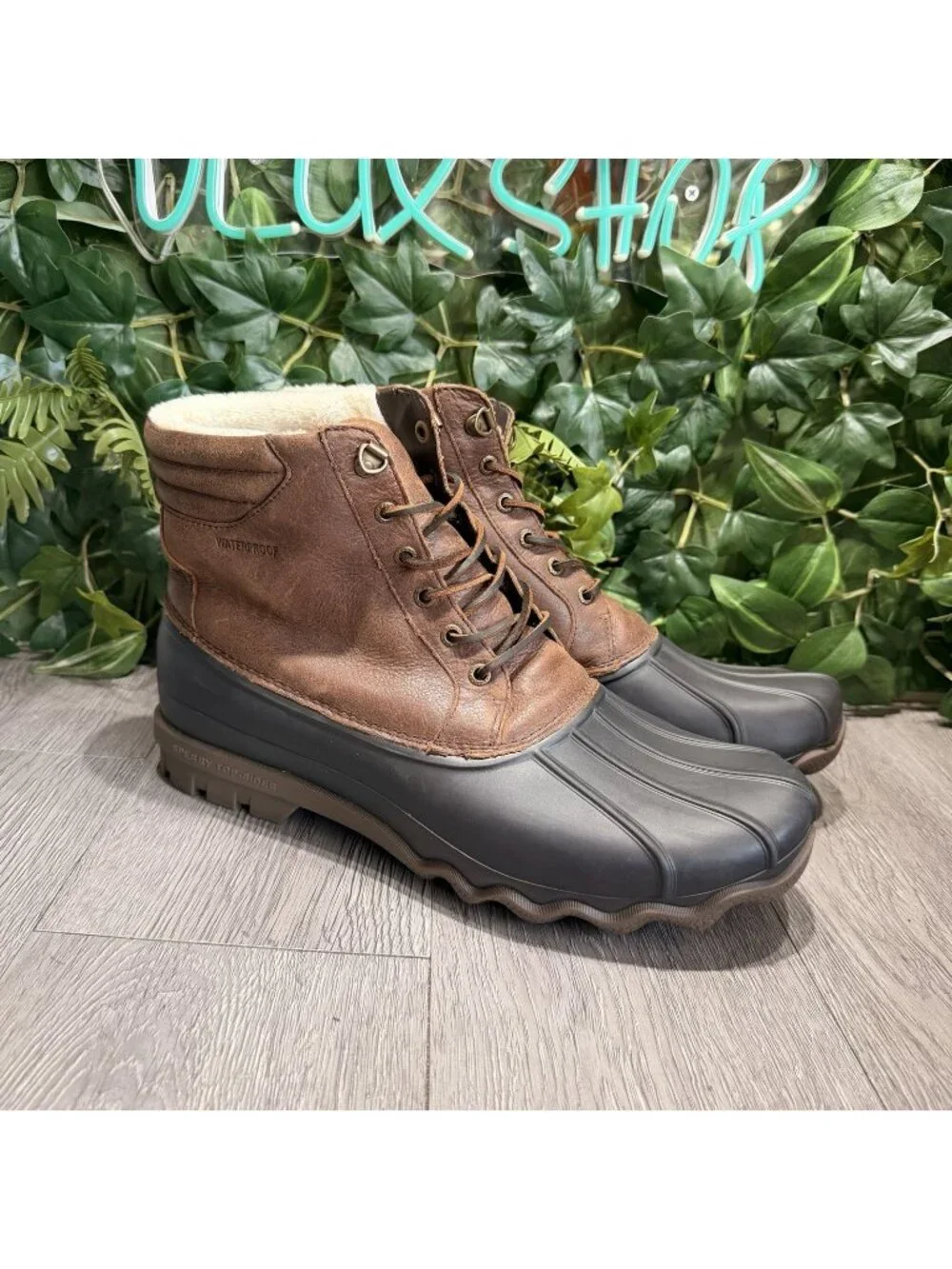 Sperry Avenue Duck Mens Size 12 M Boots STS23429 Brown Black